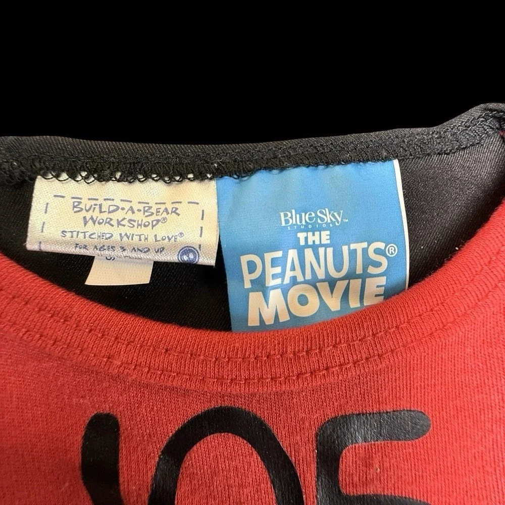 Build a Bear Joe Cool Shirt Snoopy Accessory Red Black Set Charlie Brown